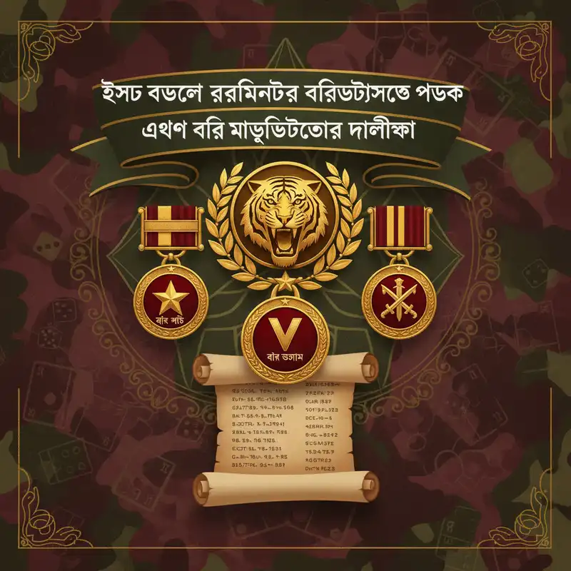 ইস্ট বেঙ্গল রেজিমেন্টের বীরত্বসূচক পদক